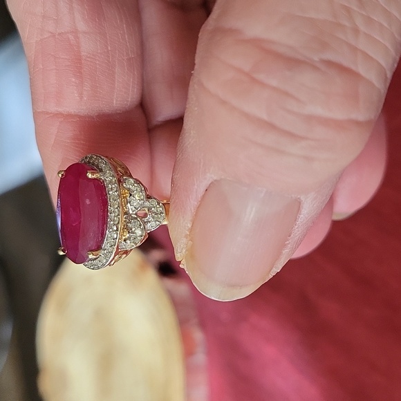 Ruby Ring Size 8 - Picture 3 of 5